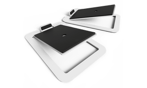 Kanto - Medium Desk Top Speaker Stands (White)