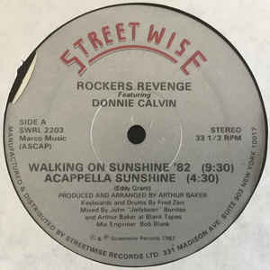 Rockers Revenge - Walkin' on Sunshine (12")